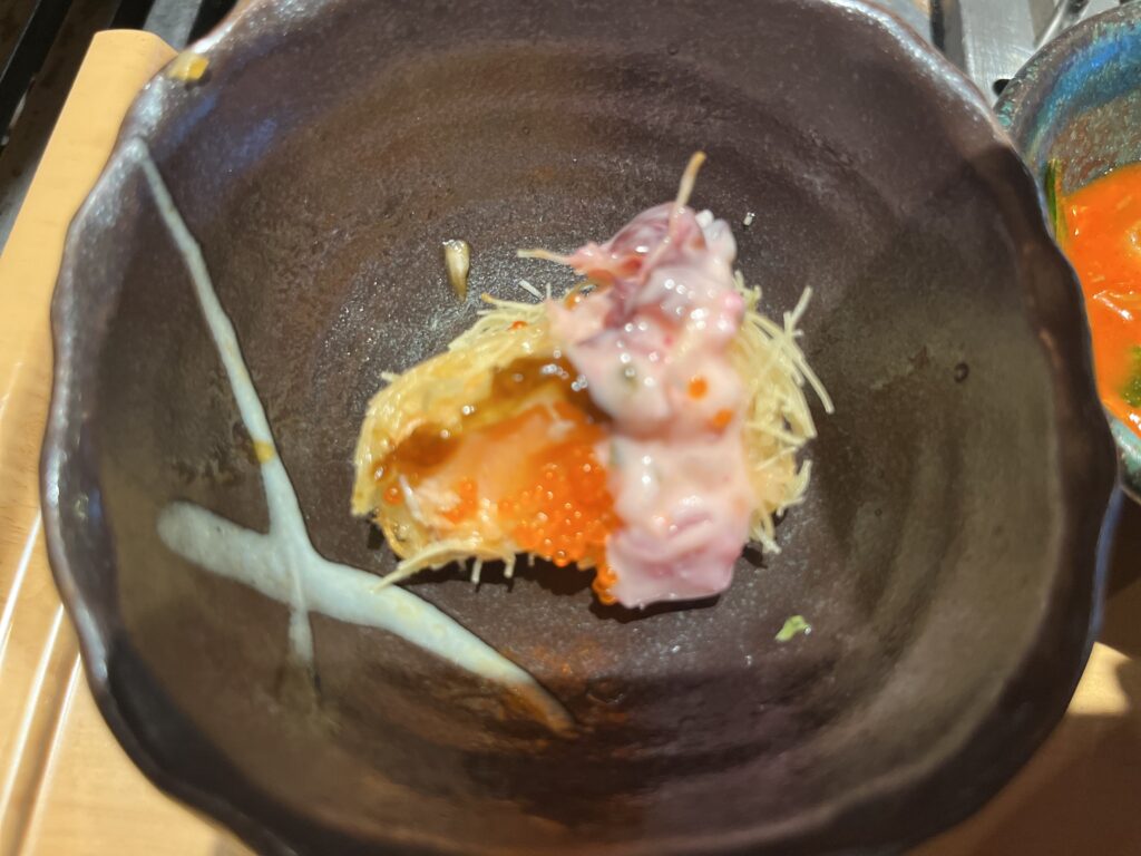 大トロサーモンのレアカツ近影
